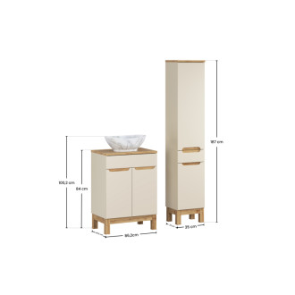 Comad SET-BAC B WOTAN 60CM UN PATI HC Kúpeľňová zostava 60 cm