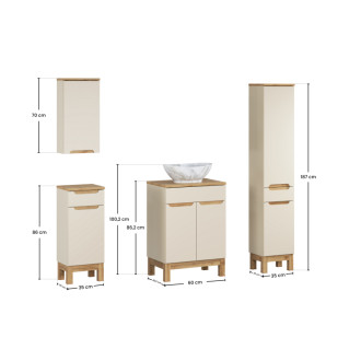 Comad SET-BAC B WOTAN 60CM UN PATI HC LC Kúpeľňová zostava 60 cm