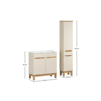 Comad SET-BAC 80CM SKY HC Kúpeľňová zostava 80 cm