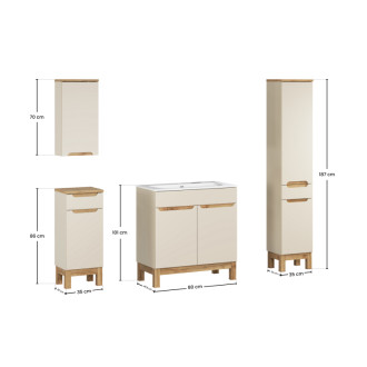 Comad SET-BAC 80CM SKY HC LC Kúpeľňová zostava 80 cm
