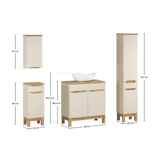Comad SET-BAC B WOTAN 80CM UN CLOUD HC LC Kúpeľňová zostava 80 cm
