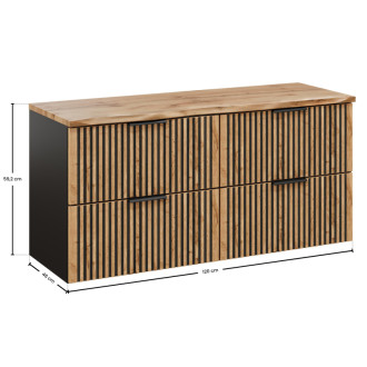 Comad SET-XIL B NAT WOTAN 120CM Kúpeľňová zostava 120 cm s doskou