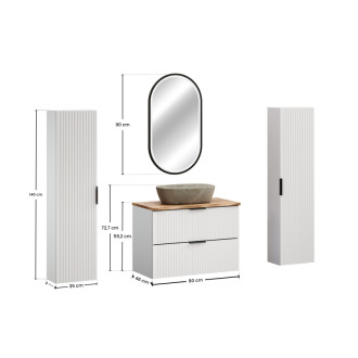 Comad SET-ADW B NAT WOTAN 80CM UN ANNA HC Kúpeľňová zostava 80 cm