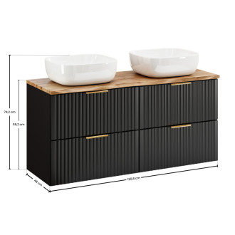 Comad SET-ADB B NAT WOTAN 120CM UN SMILE Kúpeľňová zostava 120 cm