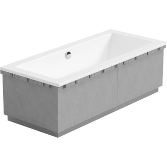 Polystyrénové LED svietidlo Mexen X-ST pre obdĺžnikovú vaňu 160-190 x 70-90 cm, biele - 55021-01
