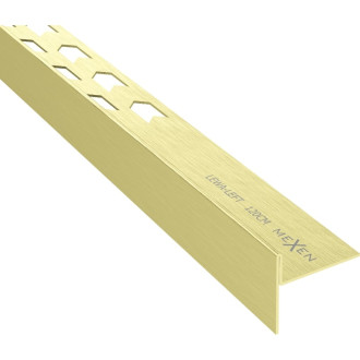 Spádová lišta Mexen Line-B 120 cm ľavá, kartáčovaná zlatá - 185501120L