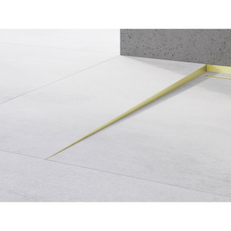 Spádová lišta Mexen Line-B 120 cm ľavá, kartáčovaná zlatá - 185501120L