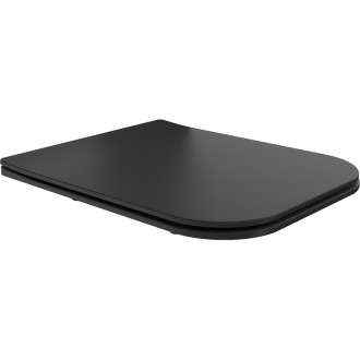 Záchodové sedadlo Mexen Madox slim s tlmeným dovieraním, duroplast, matná čierna - 39154085