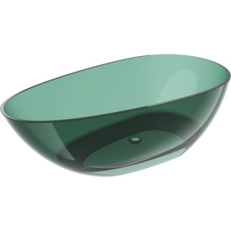 Voľne stojaca priehľadná vaňa Mexen Glass v tyrkysovej farbe 170 x 85 cm, chrómovaná zátka - 58061708511