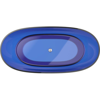 Voľne stojaca vaňa Mexen Pure Sapphire priehľadná 170 x 80 cm, chrómová zátka - 58071708016