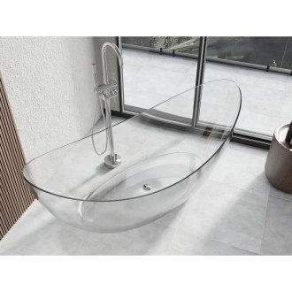 Voľne stojaca vaňa Mexen Vea clear 180 x 80 cm, chrómová zátka - 58091808008