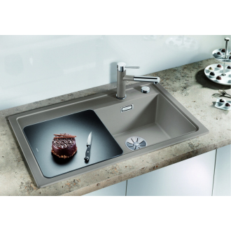 Blanco ZENAR 45S 523808 drez s odkvapom, drez vľavo aluminium drez vstavaný
