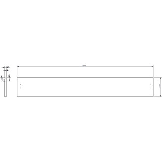 Koupelnová skříňka Mexen Orio 140 cm s umyvadlem Otis, 1 zásuvka, bílý lesk - 91A10-14023-1-BF00-W18M00