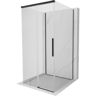 Mexen Rox-3S trojstenný posuvný sprchovací kút 120 x 120 cm, priehľadný, čierny - 8C2-120-120-70-00-3S