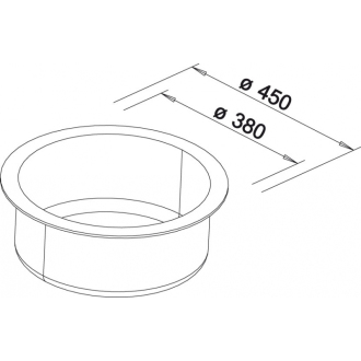 Blanco RONDO 511704 drez okrúhly aluminium drez vstavaný