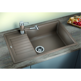 Blanco ZIA XL 6 S Compact 523280 drez s odkvapom, obojstranný tartufo drez vstavaný