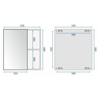 Rea Sada koupelnového nábytku s umyvadlem Astor 60cm Grey REA-M0004