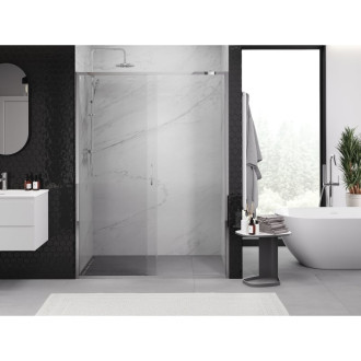 Posuvné sprchové dvere Mexen Exo 180 cm, priehľadné, chróm - 8151-180-000-01-00