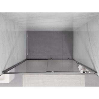 Posuvné sprchové dvere Mexen Exo 190 cm, priehľadné, chróm - 8151-190-000-01-00