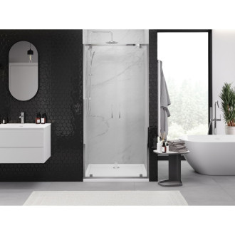 Sprchové dvere Mexen Exo s dvojitými pántami 110 cm, priehľadné, chróm - 8182-110-000-01-00
