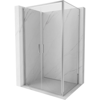 Sprchovací kút Mexen Exo s výklopným mechanizmom 120 x 95 cm, priehľadný, chróm - 814-120-095-01-00
