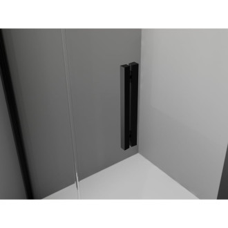 Skladací sprchovací kút Mexen Exo 110 x 80 cm, priehľadný, čierny - 816-110-080-70-00
