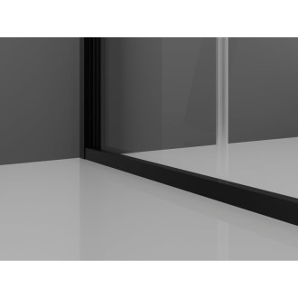 Skladací sprchovací kút Mexen Exo 120 x 120 cm, priehľadný, čierny - 816-120-120-70-00