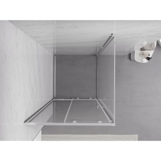 Posuvný sprchovací kút Mexen Exo 120 x 120 cm, priehľadný, chróm - 8151-120-120-01-00