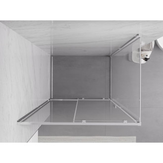 Posuvný sprchovací kút Mexen Exo 200 x 120 cm, priehľadný, chróm - 8151-200-120-01-00