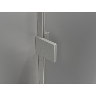 Sprchové dvere Mexen Lunar Duo s otočnými dverami 150 cm, priehľadné, kartáčovaný nikel - 834D-150-000-97-00
