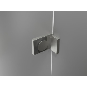 Sprchové dvere Mexen Lunar Duo s otočnými dverami 170 cm, priehľadné, kartáčovaný nikel - 834D-170-000-97-00