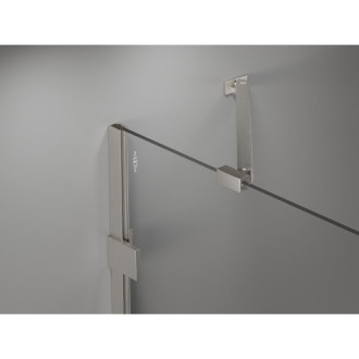 Sprchové dvere Mexen Lunar Duo s otočnými dverami 180 cm, priehľadné, kartáčovaný nikel - 834D-180-000-97-00