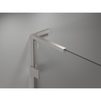 Sprchové dvere Mexen Lunar L Duo s otočnými dverami 150 cm, priehľadné, kartáčovaný nikel - 834DL-150-000-97-00