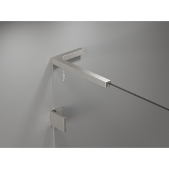Sprchové dvere Mexen Lunar L Duo s otočnými dverami 150 cm, priehľadné, kartáčovaný nikel - 834DL-150-000-97-00