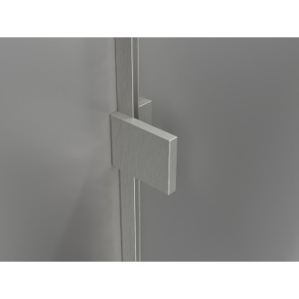 Sprchové dvere Mexen Lunar L Duo s otočnými dverami 160 cm, priehľadné, kartáčovaný nikel - 834DL-160-000-97-00