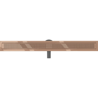 Mexen Flat 360° M08 lineárny otočný odtok 90 cm, ružové zlato - 1625090-40