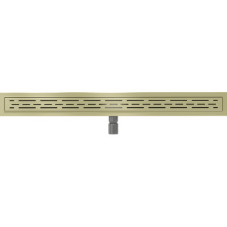 Mexen Flat M01 lineárny žľab 80 cm, kartáčované zlato - 1A20080-15
