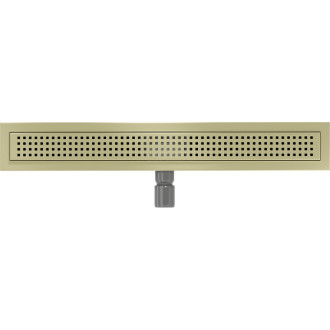 Mexen Flat M08 lineárny žľab 50 cm, kartáčované zlato - 1A25050-15