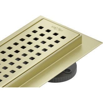 Mexen Flat M08 lineárny žľab 80 cm, kartáčované zlato - 1A25080-15