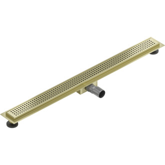 Mexen Flat M08 lineárny žľab 100 cm, kartáčované zlato - 1A25100-15