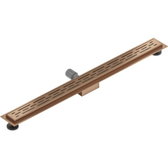 Mexen Flat M01 lineárny žľab 80 cm, kartáčovaná meď - 1C20080-15