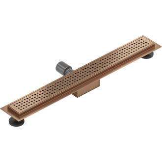 Mexen Flat M08 lineárny žľab 50 cm, kartáčovaná meď - 1C25050-15