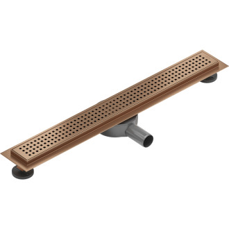 Mexen Flat 360° M08 lineárny otočný odtok 50 cm, kartáčovaná meď - 1C25050-40