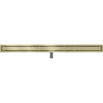 Mexen Flat M13 lineárny žľab 2v1 110 cm, kartáčované zlato - 1A10110