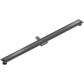 Mexen Flat M13 lineárny žľab 2v1 150 cm, kartáčovaný, sivý - 1E10150