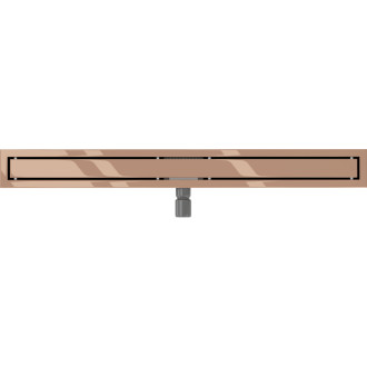 Mexen Flat M13 lineárny žľab 2v1 100 cm, ružové zlato - 1610100-15