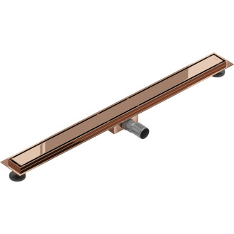 Mexen Flat M13 lineárny žľab 2v1 100 cm, ružové zlato - 1610100-15