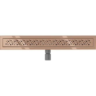 Lineárny odtok Mexen Flat M12 60 cm, ružové zlato - 1621060-15