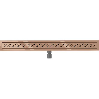 Lineárny žľab Mexen Flat M12 80 cm, ružové zlato - 1621080-15