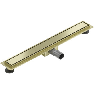 Mexen Flat M13 lineárny žľab 2v1 50 cm, kartáčované zlato - 1A10050-15
